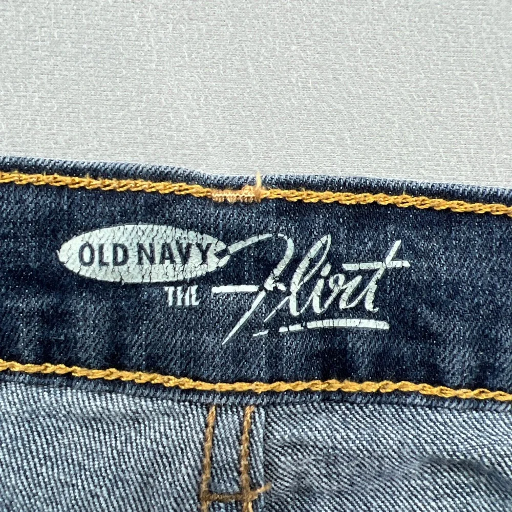 Old Navy The Flirt Jeans Womens 8 Blue Denim Cotton Stretch Low Rise Skinny Leg